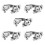 Open Ring Crochet Ring Silver 5 Pieces 0.94 x 0.87 x 0.47 1