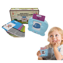 Bilingual Spanish-English Flash Cards for Toddlers, Montessori Learning, 224 & 510 Words, Sensory Speech Development Toys