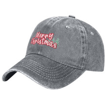 Unisex Retro Washed Christmas Hat,Merry Christmas Hat Christmas Baseball Cap Santa Hat,Adjustable Sun Hat,Perfect For Christmas New Year Celebrations