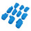 Shoe Covers Waterproof Non-Woven 100pcs Blue 5
