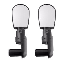 Bike Mirrors For Adult Bikes Bicycle Mirrors Black 2Pcs 360 Degree Flexibility