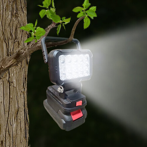 LED Foldable Job Light with Dual USB Port for 18V Battery 1