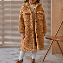 2025 Trendy Fleece For Toddlers Girls Boys Fleece Hoody Jackets Kids Pocket Outerwear Coat Toddler Kids