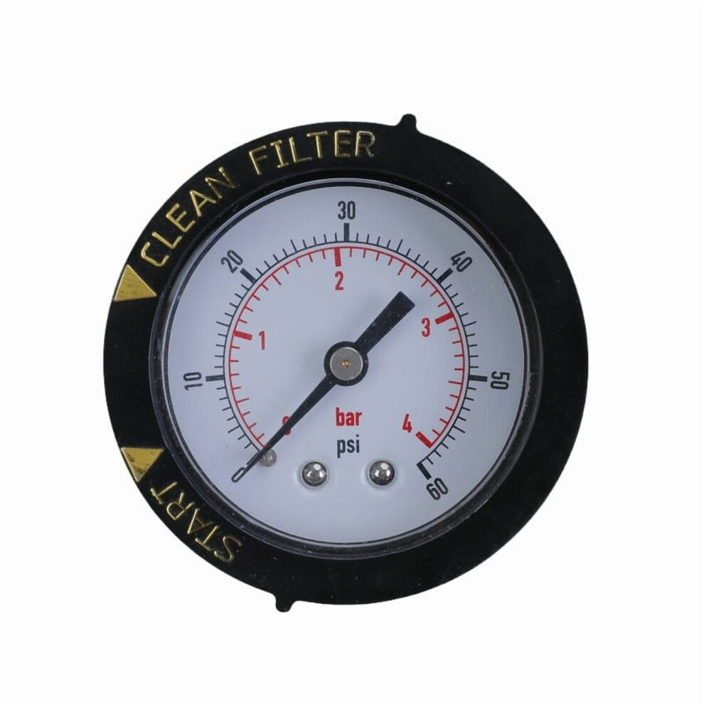 Pool Pressure Gauge 60 Psi 2 Inch Dial 1/4 Inch Npt Back 9422877116034