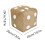 Dice Design Footstool Cube – Soft Comfortable Shoe Stool 3
