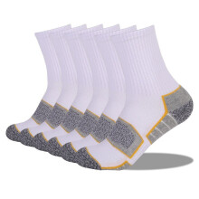Tao Unisex Athletic Running Socks Cushion Padded Moisture Wicking Low Cut Compression Sports Socks Breathable Cotton SocksBlackM