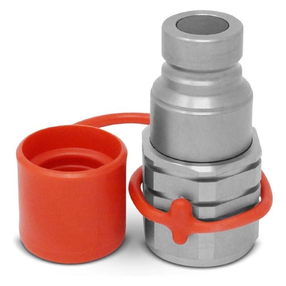 1/2" Npt Skid Steer Bobcat Flat Face Hydraulic Quick Connect Male Coupler Plug 9027700603684