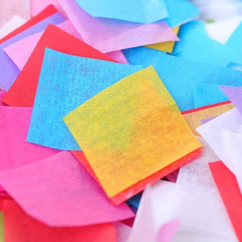 Colorful Square Paper Confetti 60g 1