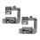 1Pack Sewing Rolled Presser Foot Silver Metal for Low Sewing Machine 6