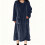 Camicia da notte da donna in flanella a maniche lunghe extra lunga con due 1