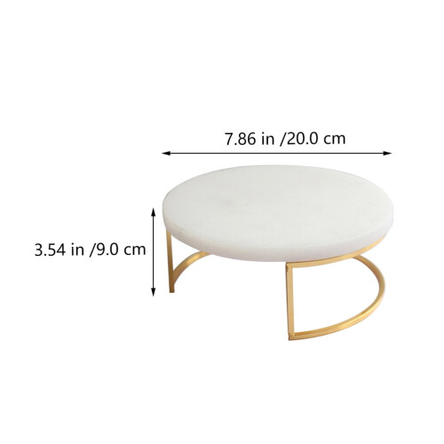Marble & Stainless Steel Cake Stand 20 cm 1