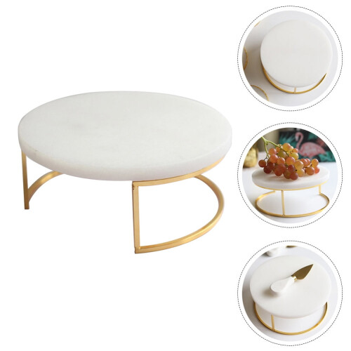 Marble & Stainless Steel Cake Stand 20 cm 2