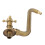 S Spout Antique Wall Faucet - Copper, Single Cold 16