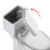 Tiny Toilet Mini Toilet Silver Plastic 1Set For Doll House Accessory 3