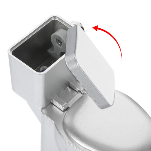 Tiny Toilet Mini Toilet Silver Plastic 1Set For Doll House Accessory 2
