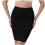 High-Waist Seamless Tummy Control Half Slip Black M 2