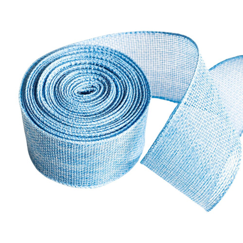 Lazos de cinta de algodón para decoración navideña, 5 cm de ancho.
