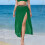 Women's Boho Lace Mesh Beach Cover-up Skirt 1