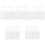 50Stk PVC 3D Stift Vorlage Matte Transparent Weiß Kinder 5
