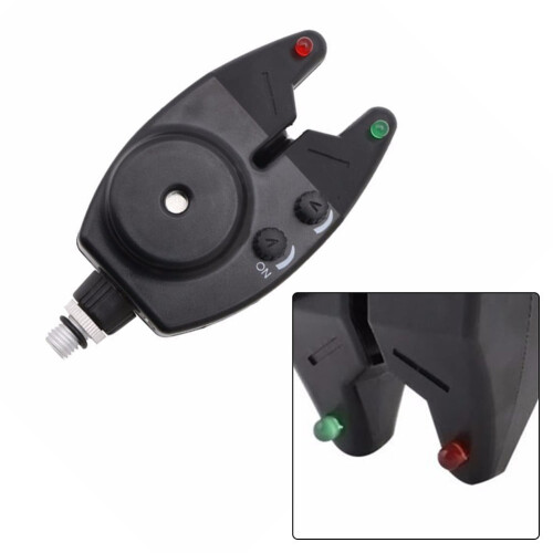 Fishing Bite Alarm with Sound and Light, ABS, 1pc 1