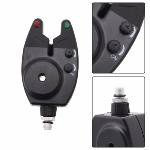 Fishing Bite Alarm with Sound and Light, ABS, 1pc 2