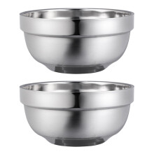 Bol anti-brûlure à double paroi (2 pièces)
