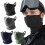 Ice Silk Motorcycle Face Mask Army Green Windproof UV 1