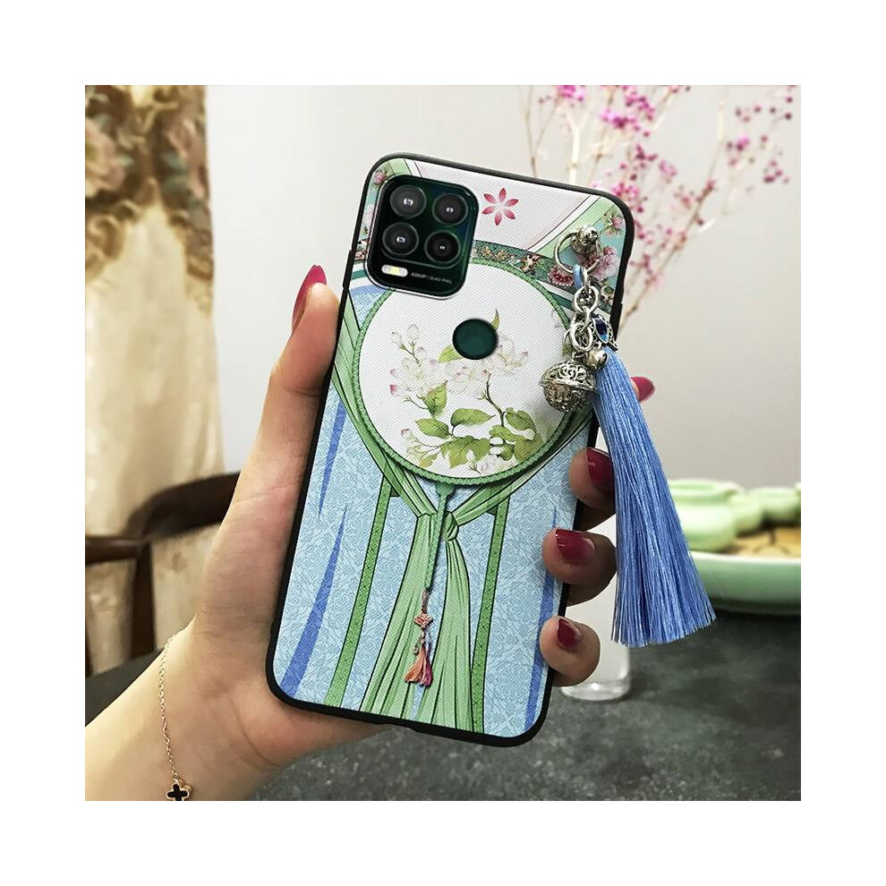 Moto G Stylus 5G Phone Case: Chinese Style Waterproof, Anti-Knock Silicone & Tpu Tassel Back Cover 9027700140783