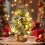 Pre-Lit Christmas Tabletop Tree Warm White LEDs 5