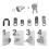 Mailbox Lock Replacement Kit for L-1172C Wardrobe Lock with 2 Keys Mailbox Lock 2