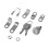 Mailbox Lock Replacement Kit for L-1172C Wardrobe Lock with 2 Keys Mailbox Lock 6