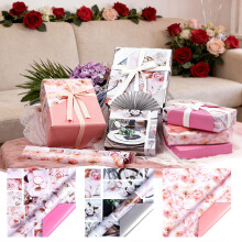 Valentine's Day Wrapping Paper Roll – 80GSM Thick Double-Sided, 118"x17", for Gifts, Mom's Day, Birthday, Holidays – Compatible with Home &