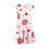 Mädchenkleid mit Blumenmuster, Volantärmeln und 2