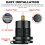 12V Dual USB Car Charger with LED Voltmeter 4.8A 7