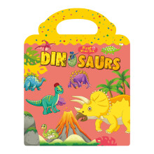 Reusable Sticker Book for Kids 3+, Removable Dinosaur Stickers, Educational Travel Activity Toy – Compatible with Learning Play