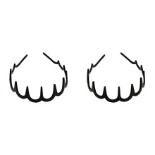 Lightweight Shark Tooth Hair Band,U-Shaped Hairband with Zigzag Teeth,Hair Accessory for Women Men Teens and Girls 2pcs