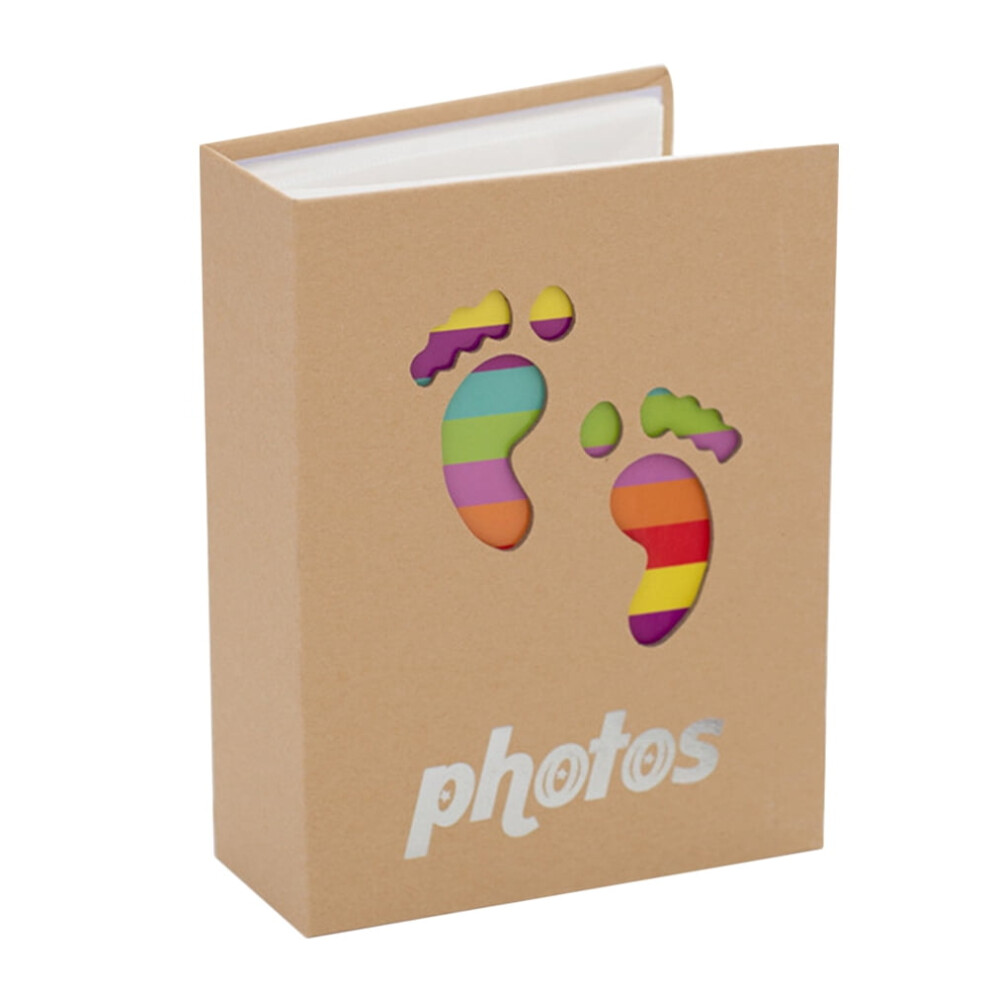 Baby Girl Photo Album Toddler Boy Photo Album Memory Picture Album Keepsake Album (Footprint)