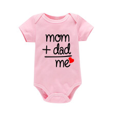 Clearance Baby Bodysuits – Short Sleeve Letter Print Rompers for Infants, Comfortable Home Wear (E, 9M), Compatible with Standard Sizes