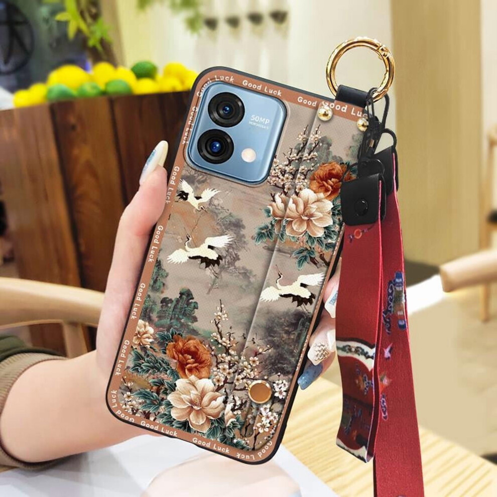 Moto G Stylus 5G 2023 Phone Case Â Anti-Knock, Waterproof Silicone With Wristband Lanyard & Kickstand, Chinese Style 9027700604575