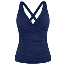 Γυναικείο Μπικίνι Τοπ με V-Neck, Μονόχρωμο και Αφαιρούμενη Ενίσχυση
