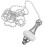 Pull Chain Extender for Fan or Desk Lamp Beaded 6