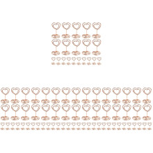80Stk Robuste Metallkartenhalter Roségold Für Fotos Und Menütafeln