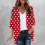 Women's Polka Dot Cardigan Three-Quarter Sleeve 1