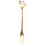 For 20Pcs Stainless Steel Flatware Fruit Fork Dinnerware Appetizer Snack Dessert Kitchen Tableware Leaf Shape 9