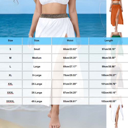 Dame Boho blonde-net strandkjolenederdel 2