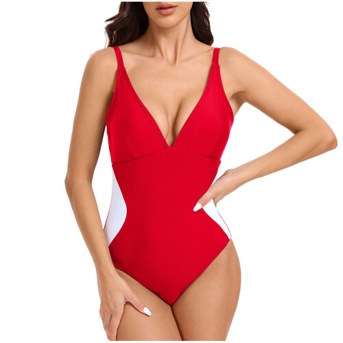 Dame badedragt i slim fit i ét stykke 1