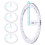 5 Pcs Mini Protractor Large Circle Degree Round Ruler 1