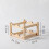 1Pack Wine Bottle Rack Double Layers Wood Compact Bottle Display Shelf For Home Decor 3