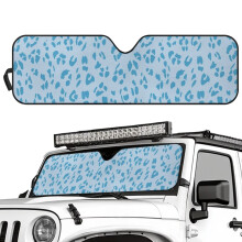 Blue Leopard Windshield Sun Shade for Jeep Wrangler TJ JK