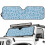 Blue Leopard Windshield Sun Shade for Jeep Wrangler TJ JK 1